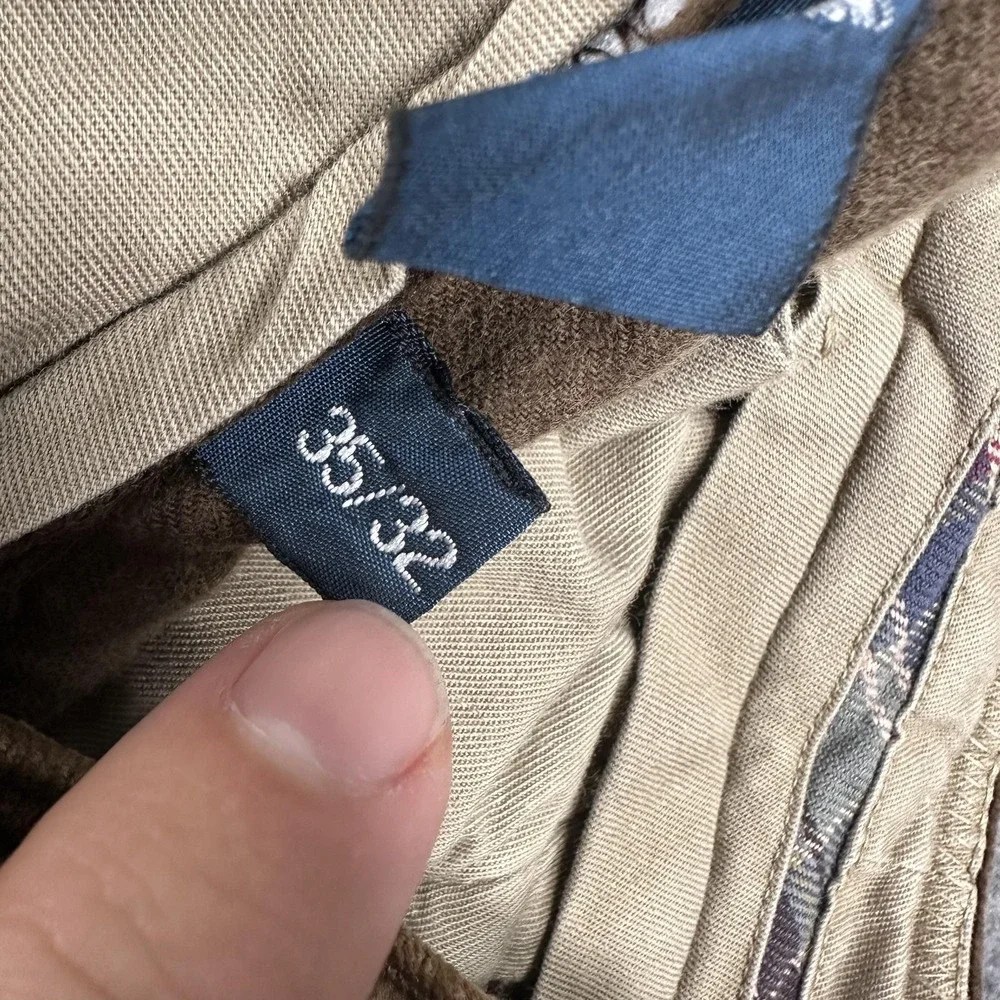 Vintage Polo Ralph Lauren Pants Mens 34x31 (Tag 35x32) Brown Corduroy Chino